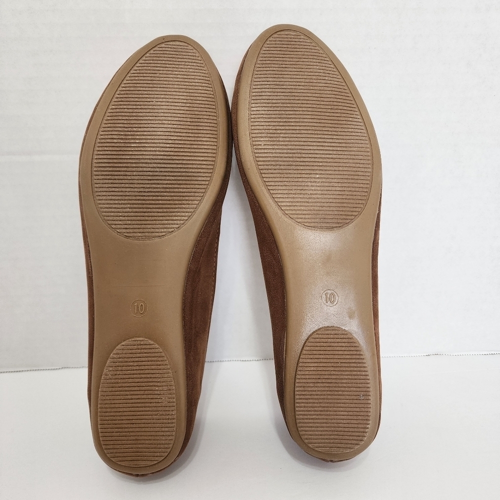 The Pioneer Woman Brown Floral Embroidered Ballet Flats US 10M EUC - Picture 8 of 12